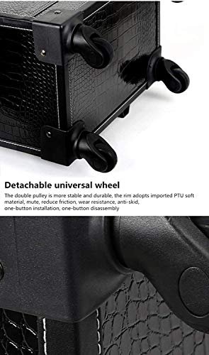 BYCDD Aluminium Trolley Kosmetikkoffer Schminkkoffer, Multikoffer Etagenkoffer Schminkaufbewahrung Make-up Koffer… – Bild 7