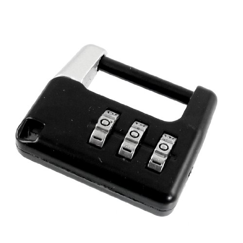 Image of Aexit Black Silver Padlocks & Hasps Tone Handbag Shaped 0-9 Digits Password Combination Padlocks Combination Lock
