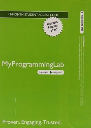 MyLab Programming with Pearson eText - Access Code Card - for Starting ...
