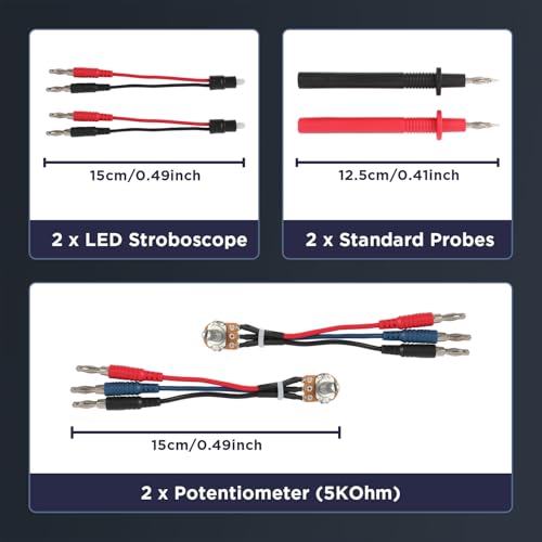 Image of 68PCS Automotive Circuit Test Leads Kit,Multimeter Terminal Test Leads Kit,Test Leads,Standard Probes,Alligator Clip,Banana Plug Adapters,SRS Connector