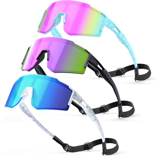 Image of Kids Sunglasses,Youth Baseball Glasses for Boys Girls Age 6-14,Sports UV Protection Goggles