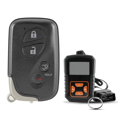 Remote Smart Key Fob Replacement Kit for 2010-2015 Lexus RX350 RX450h 2016 GX460 CT200h 2008-2013 Lexus LX570 Keyless Entry Remote 271451-5290 GNE HYQ14ACX 4 Buttons