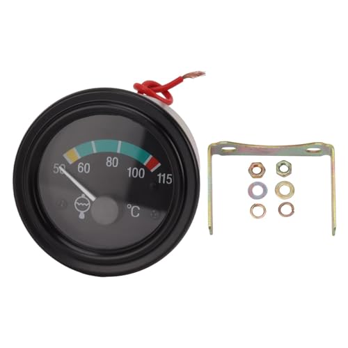 Manomètre température eau 24V pour moteur, jauge précise en cuivre robuste 24V - Compatible voitures, camions, tracteurs agricoles pour contrôle fiable