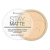 Rimmel London Stay Matte - 001 Transparent - Pressed Powder, Lightweight, High Coverage, Shine Control, 0.49oz