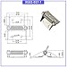 Spring Loaded Self Closing and Resetting Heavy Duty Industrial Equipment Hinges 1Pcs(XG02-037-1S-SS)