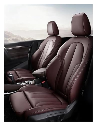 Housses de siège avant en cuir marron luxe pour BMW Série 6 et 7 E63 F01