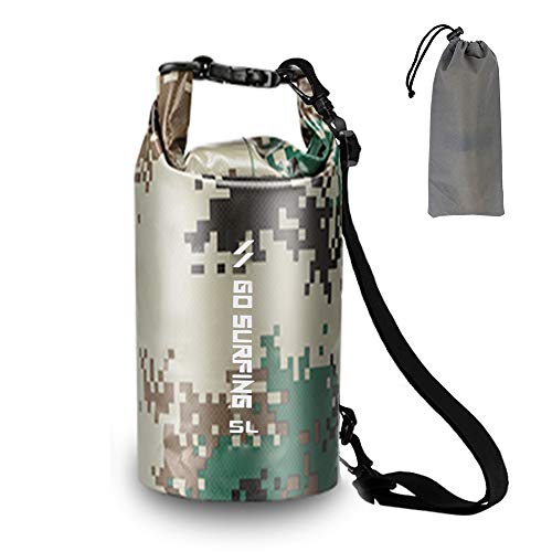 DECDEAL 5L / 10L / 20L PVC à prova d 'água saco seco rolo superior saco seco para camping caminhada