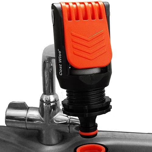 Orange Universal Tap Connector Adapter Mixer Kitchen Garden Hose Pipe Joiner Fitting - Facilitate The Connection Between Garden Hoses and Kitchen Tap