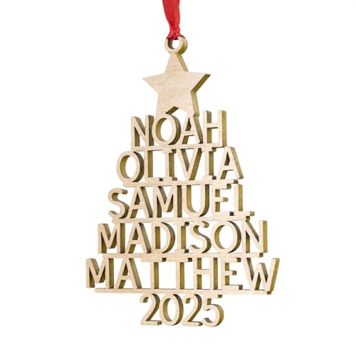 Family Christmas Ornament - Personalized Ornament With Names - Christmas Tree Ornament