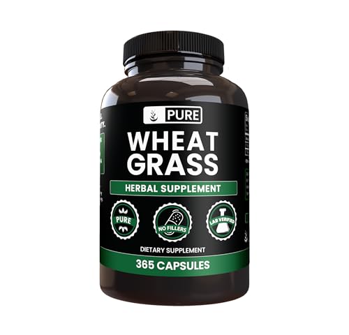 Pure Original Ingredients Wheat Grass (365 Capsules) No Magnesium Or Rice Fillers, Always Pure, Lab Verified