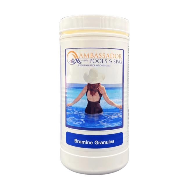 Ambassador Pools & Spas – 1kg Bromine Granules | Spa & Hot Tub Sanitiser | Chlorine Alternative for Pools & Spas | Fast-Dissolving Water Treatment