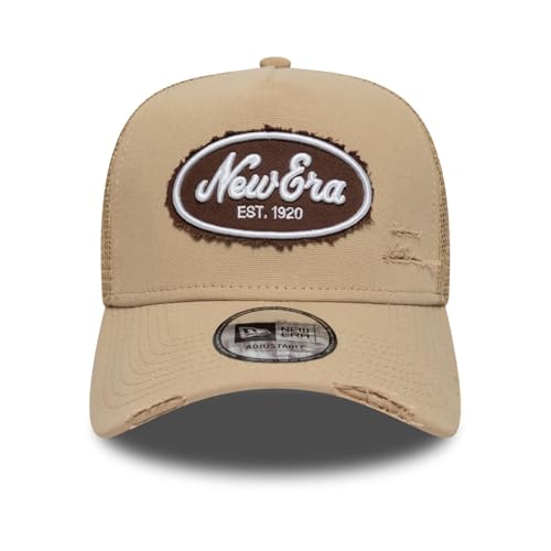 Casquette New Era Oval canvas distress trucker newera Unique - vue 4