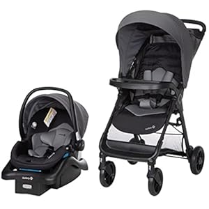 Safety 1st Smooth Ride Travel System Stroller and Car Seat OnBoard™ FLX – Efficient Infant Car Seat Stroller and Infant Car Seat and Stroller Combo, Monument