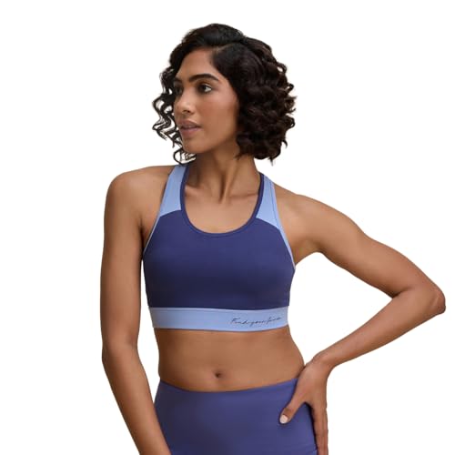 Image of NYKD (NYK904 Ultimate High Impact Non Wired & Padded Sports Bra for Women | Bounce Control with Quick Dry Formula & Multiway Straps | Ideal for Gym, Workout & Yoga
