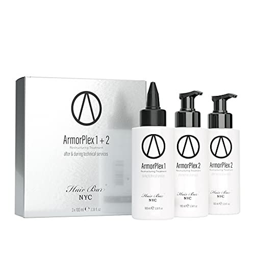 Armor Plex Restructuring Treatment Kit (Set of 3) - Instantly Protect and Repair Hair From Bleaching, Coloring, Perm and Relaxer Application (For All Hair Types) Made in Italy - 3.38oz / 100ml