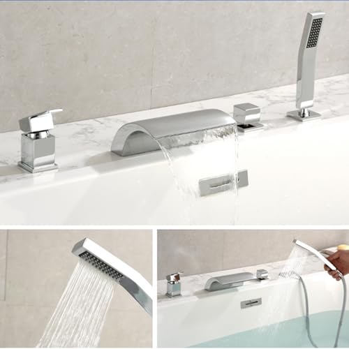 Mitigeur Bain Douche 4 Trous : Solution Anti-Calcaire pour Baignoire