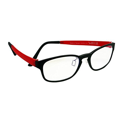 HornetTek G12RD Computer & Gaming Glasses with Blue Light Protection & UV Filter Eyewear Light Weight Frame Crystal Lens