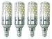 CTKcom 12W E14 LED Candelabra Light Bulb(4Pack),E14 Base LED Corn Bulb,100 Watt Equivalent LED Chandelier Bulbs Daylight White 6000K LED Corn Lamps,AC85-265V 1400LM LED Lights Bright White(Silver)