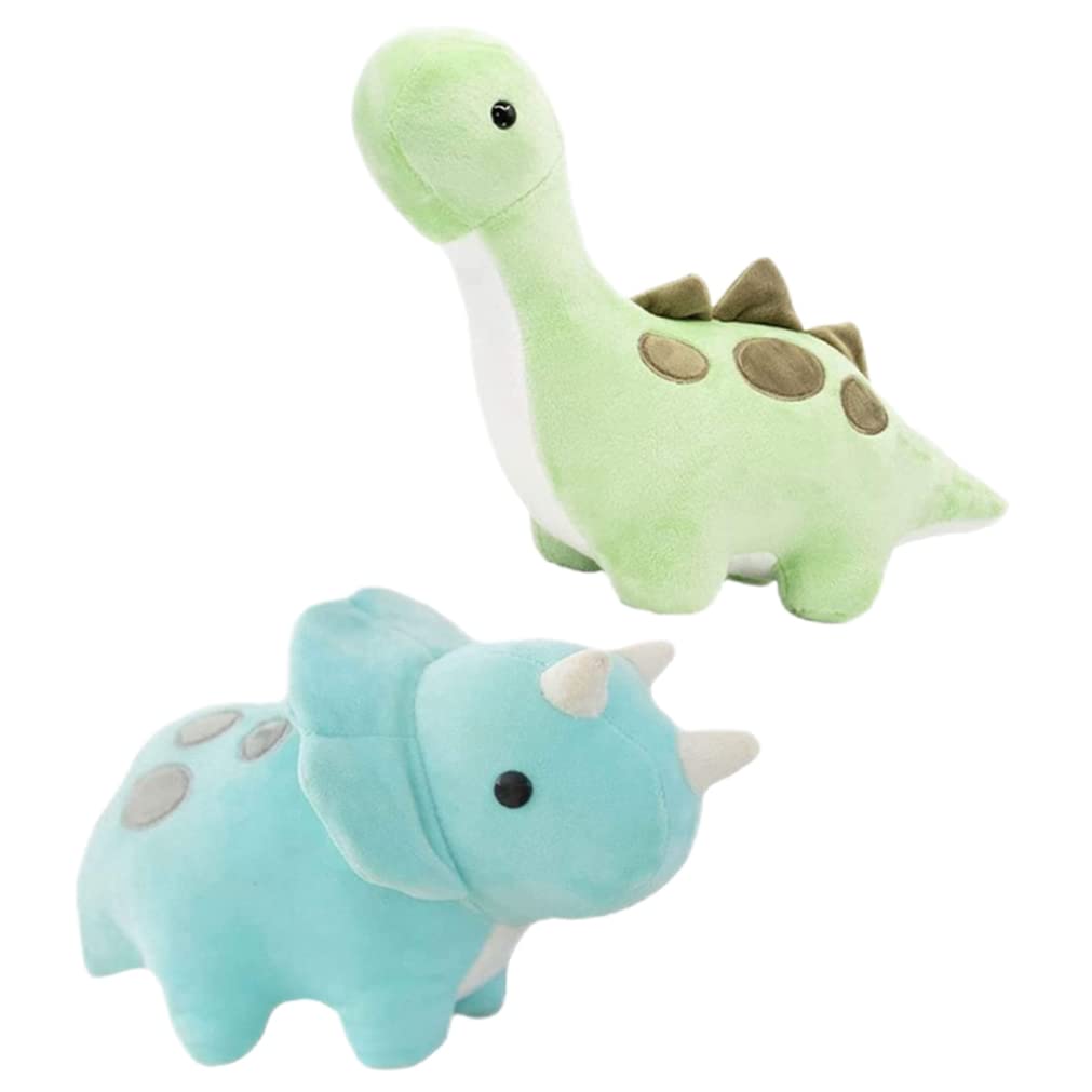 2 Piezas de Juguete de Peluche de Dinosaurio de Dibujos Animados Lindo, Almohada Suave para niños Adultos, Peluche de Dinosaurio, cumpleaños, Juego Coleccionable