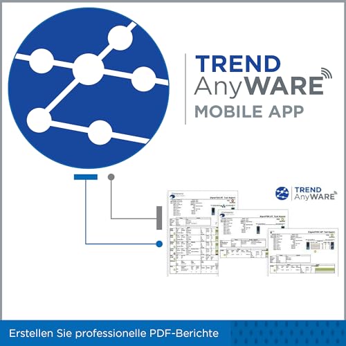 TREND Networks | R156005 | SignalTEK NT | Touchscreen Copper & Fibre Network Transmission & Bandwidth Tester Kit | Troubleshoot Data Cabling & Ethernet Network Issues
