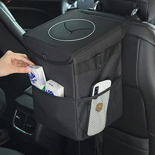 XHRING Car Trash Garbage Can for BMW X5 X3 X7 3 5 Series 328i 528i 535i 530i 540i 320i X1 X2 X4 X6 1 2 4 6 7 8 M2 M3 M4 M5 M6 M8 Series e90 e60 f30 330i e46 i3 335i 325i Accessories 2000-2024 2025