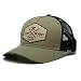 DRESSED IN MUSIC PLAY WITH ME Casquette Trucker Recyclé - Visière incurvée - Casquette réglable Snapback - Patch brodé Surf Monkey® - Design à 5 panneaux - Surfing The Basque Country, vert