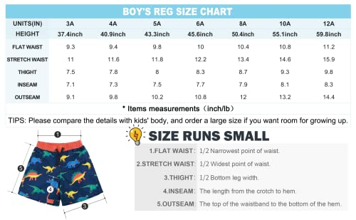 Maoo Garden Boys Swim Trunks Quick Dry Beach Board Shorts Mesh Lining Upf 50+ Swimwear 2 Pack 6010 Din+Sha 10Y #TOP6