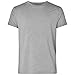 Produktbild Resteröds T-Shirt aus Bambus und ökologischer Baumwolle für Herren, lang, Rundhals, halbarm Shirts für Männer, grau, S