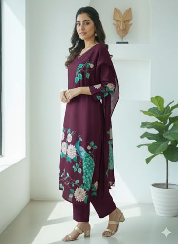Image of Lymio Kurta Pant and Dupatta Set for Women | Kurta Set for Women (K-222-223)