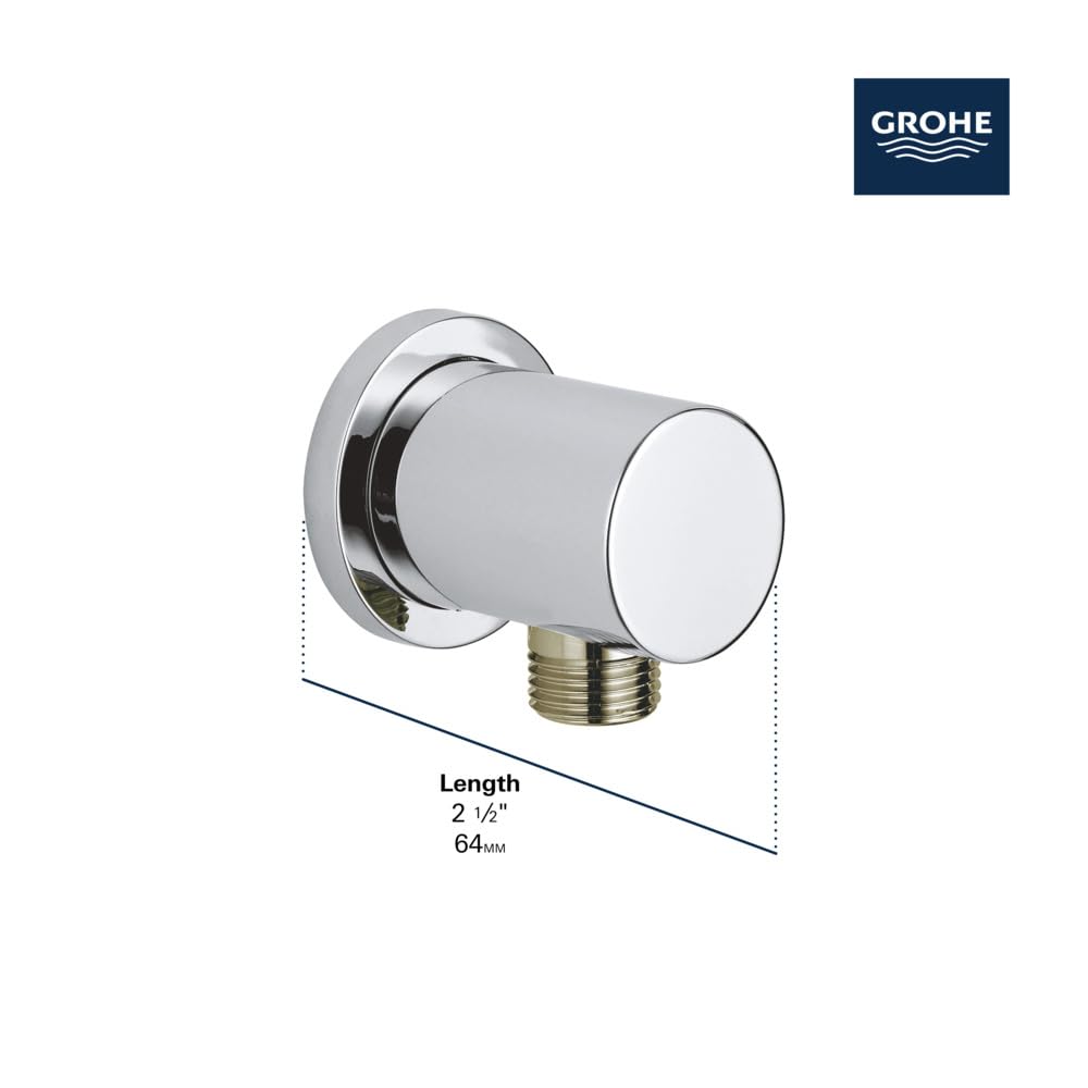 GROHE 26635000 Yağmur Duş Duvar Birliği, Yıldız Işığı Krom