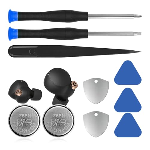 2 Pieces Z55H Replacement Battery, 3.85V 75mAh High Capacity Li-ion Battery for WF-1000XM4 WF1000XM4 WF-SP900 Bluetooth Headphones Battery with Repair Tool Kits 2 Pieces Z55H Replacement Battery, 3.85V 75mAh High Capacity Li-ion Battery for WF-1000XM4 WF1000XM4 WF-SP900 Bluetooth Headphones Battery with Repair Tool Kits