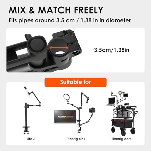 Image of TARION 23.6 inch Modular Microphone Desktop Extension Boom Arm Titanrig Arm M