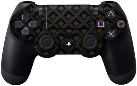 MightySkins Skin Compatible with Sony PS4 Controller - Black Wall | Protective, Durable, and Unique Vinyl Decal wrap Cover | Easy to Apply, Remove, and Change Styles | Made in The USA