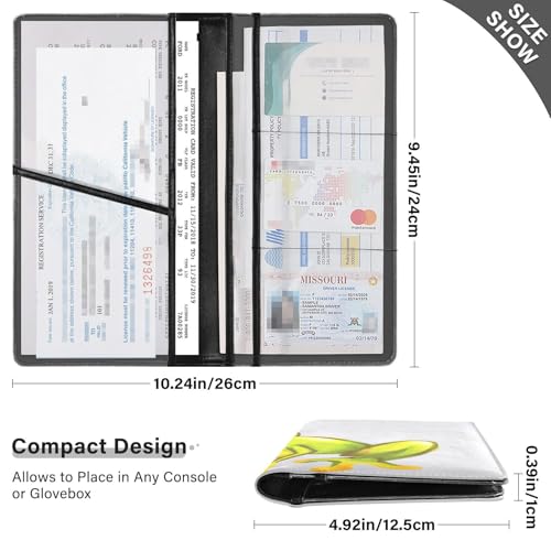 Organizador para carro slim de cuero miniatura 3