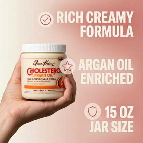 Crema Acondicionadora para Cabello Queen Helene Argan 15 oz miniatura 7