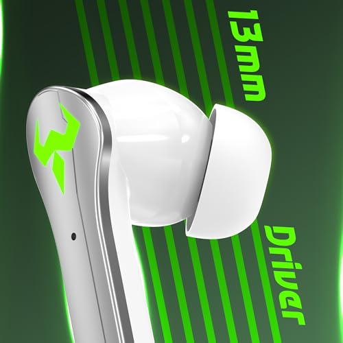 Image of AROMA NB126 Axis Upto 50 Hours Playtime* Fast Charging RGB 45Ms Latency True Wireless Bluetooth v5.4 Gaming Earbuds