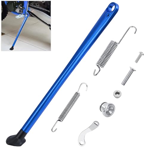 Tunejoy Béquille Latérale de Moto Universel Support de Bequille Laterale Moto avec Socle À Ressort pour ATV Dirt Pit Bike Quad Motocross Tout-Terrain 43cm...