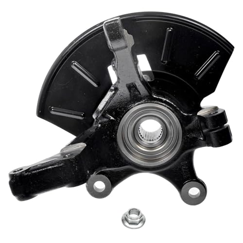 Image of Detroit Axle - Front Right Steering Knuckle CV Axle for Ford Escape Mazda Tribute Mercury Mariner, Passenger Side CV Axle Shaft Steering Knuckle & Wheel Bearing Hub Replacement