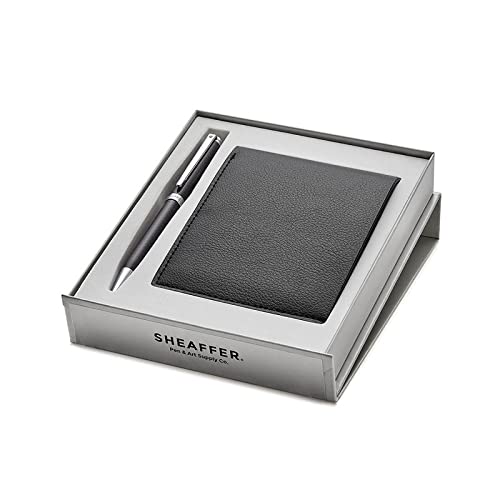 SHEAFFER A9234 Gift Set Intensity Black Ballpoint Pen with Slim Wallet