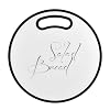 met een ophanggat Witte plastic snijplank, Premium PP-materiaal Elegante ronde vorm Diameter 30 cm Plastic snijplank…