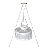 Portable Bassinet and Swing with Soothing Rocking Motion, Versatile Baby Bouncer seat for Infants 0-12 Months, Ideal for Lying and Sitting Baby Rocking Bed, Cradle Bed, Swing, Soothing