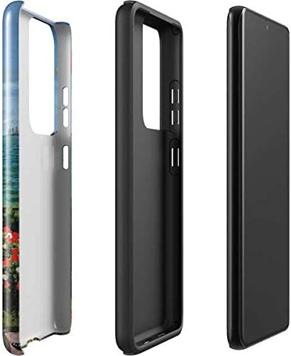 Skinit Pro Phone Case Compatible with Samsung Galaxy S21 Ultra 5G - Bridgeman Art Monet - The Terrace at Sainte-Adresse Design Blue