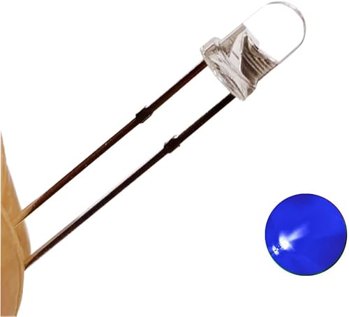 Miniatura 8 de Cleiscry 100 diodos LED de 0.118 pulgadas de 0.118 pulgadas (0.118 in), kit surtido blanco, verde, rojo, azul, amarillo, morado, UV, 395 nm, RGB,