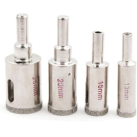 JINGLING Diamond Tip Drill Bits Hole Saw Set 1/2 5/8 3/4 1" inch Masonry Tools for Stone Tile Pack of 4Pcs Cover
