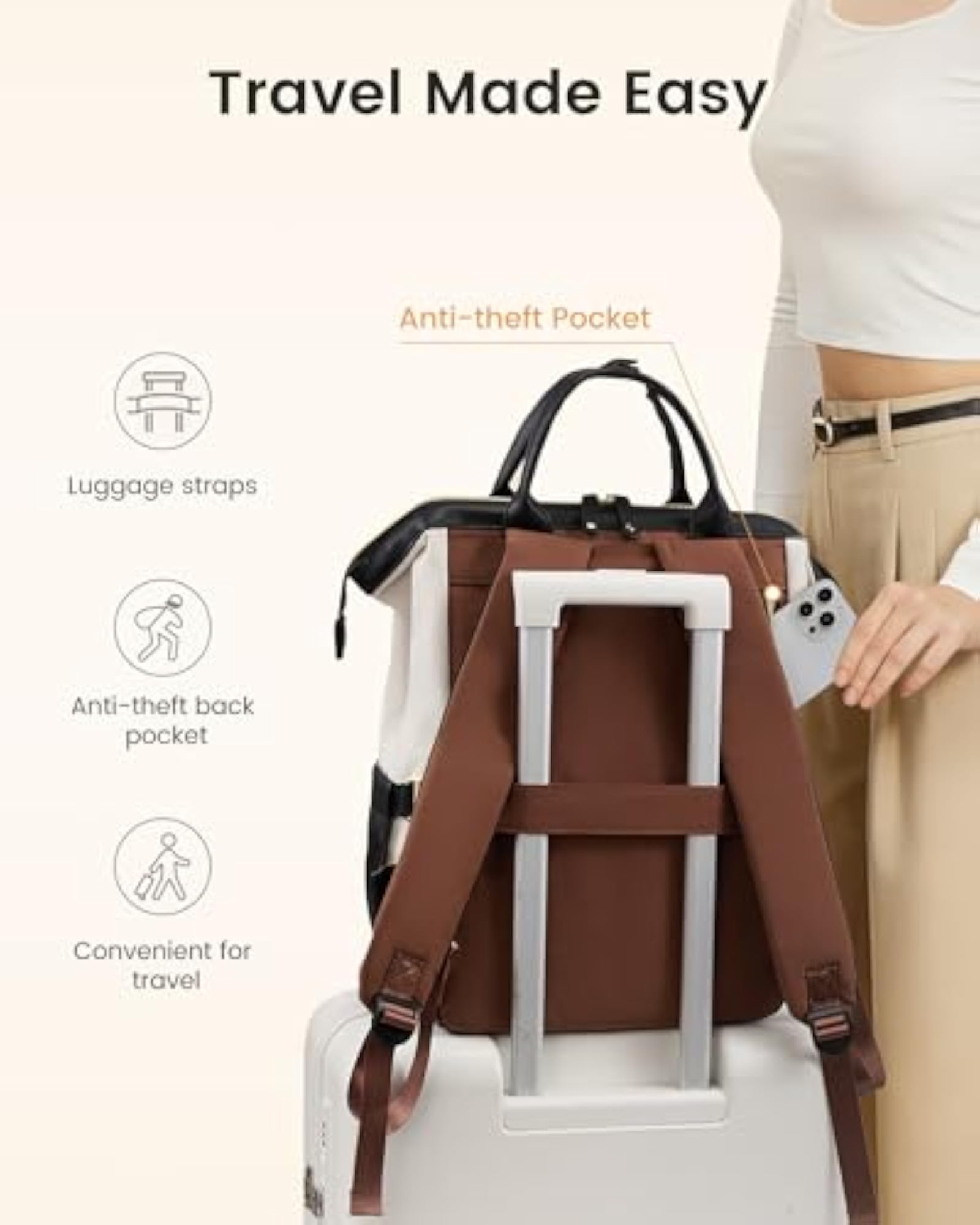 Laptop Backpack for Women, Stylish and Functional
