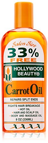 HOLLYWOOD BEAUTY Carrot Oil Repairs Split Ends 8oz/236ml by Hollywood Beauty