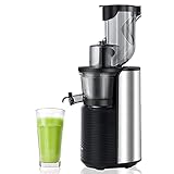 Viesimple Masticating Juicer Cold Press Juicers Machine Easy to Clean Slow Juicer Extractor for Vegetable Fruit Juice Smoothies, Large WIDE 3.15” Turn Over Wide Chute, Quite Low db Juicer Machine
