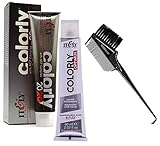 It&ly Colorly Optimus (formerly Colorly 2020) Italy Permanent Hair Color Dye Haircolor (w/Sleek 3-in-1 Brush Comb) Itely Italian Beauty, 100% Grey Coverage (6NI Intense Dark Blonde)