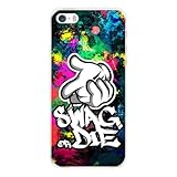 【Motif imprimé haute définition】 Le design swag or die est appliqué par impression UV directe pour des couleurs vives, une excellente netteté et une tenue longue durée. Un look unique qui fait ressortir votre Apple iPhone SE.