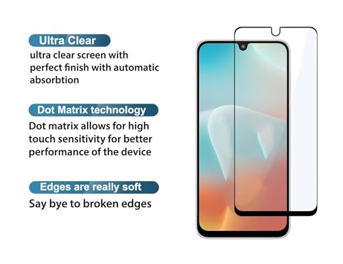 Image of HD Tempered Glass Screen Protector Compatible for Samsung Galaxy F16 5G with Edge to Edge coverage and Easy Installation kit